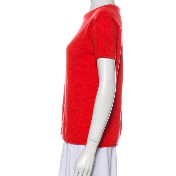 PRADA-AUTHENTIC NWT Red Short Sleeve Sweater - Picture 16 of 16